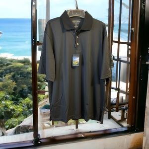 Pebble Beach Premiere Performance Golf Polo XL NWT Zeon Logo On Sleeve